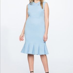 Eloquii Dresses - Eloquii Pleated Neckline Sheath Dress NWT Size 14 Eloquii Dresses - Eloquii Pleated Neckline Sheath Dress NWT Size 14